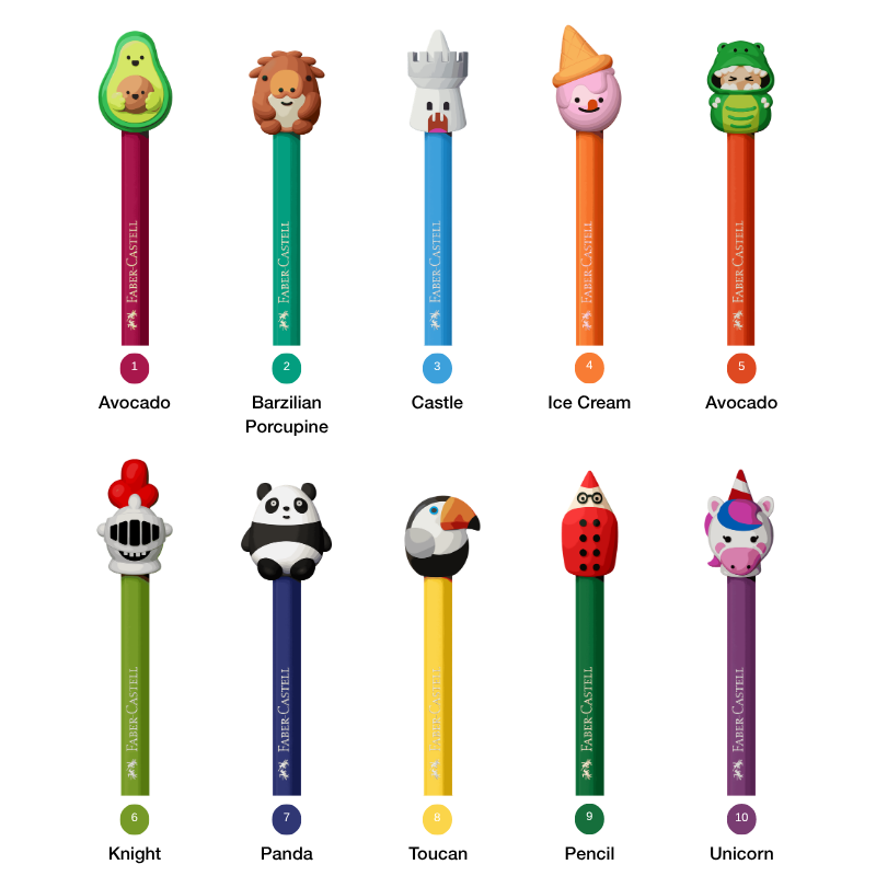 10 karakter Capsters collectible dari Faber-Castell
